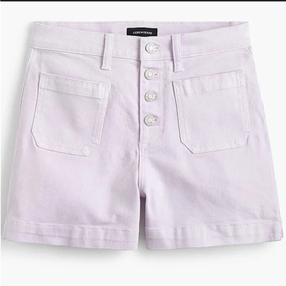 Lavender Jean Shorts
